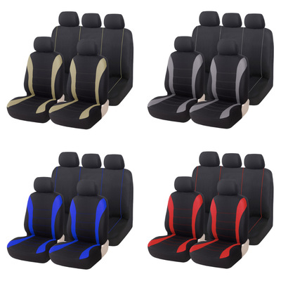 Factory wholesale universal breathable multi-color fashion fabric full set of cushion car seat cover
