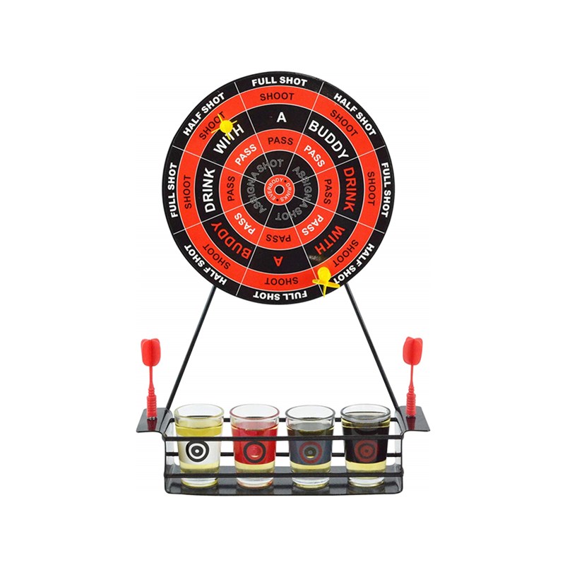 Entertaining Party Drinking Game for Magnetic Dart Board with 4 Drinking cup