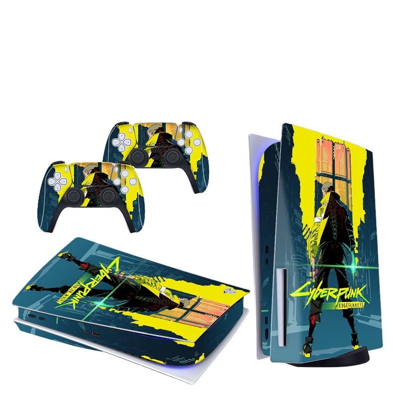 Заводское предложение для PS5 Disc Edition Наклейка на кожу Наклейка для консоли PlayStation 5 и контроллеров для виниловой кожи PS5