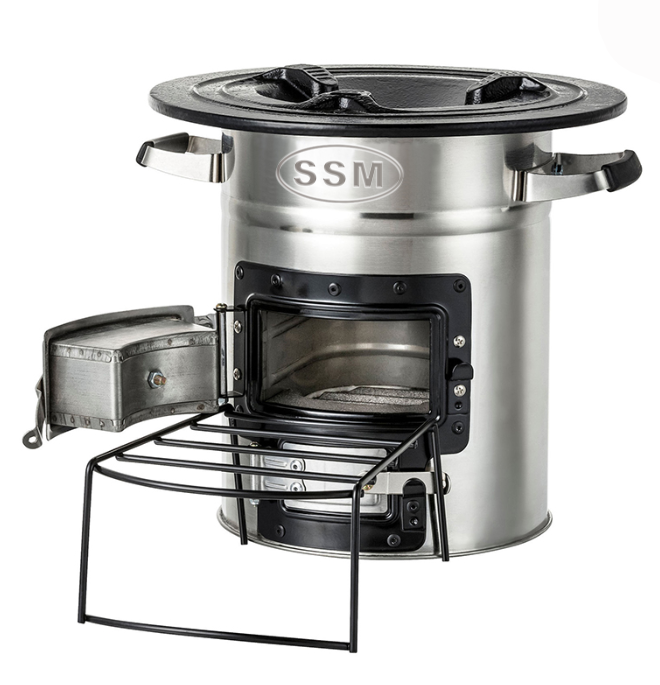 portable two doors clean cookstove wood stove for outdoor cooking