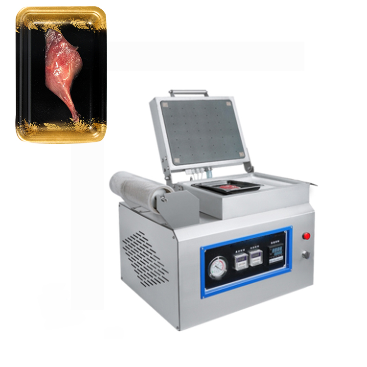 Semi-Auto Sandwich Sausage Chicken Automatic Thermoforming Vacuum Packing Machine