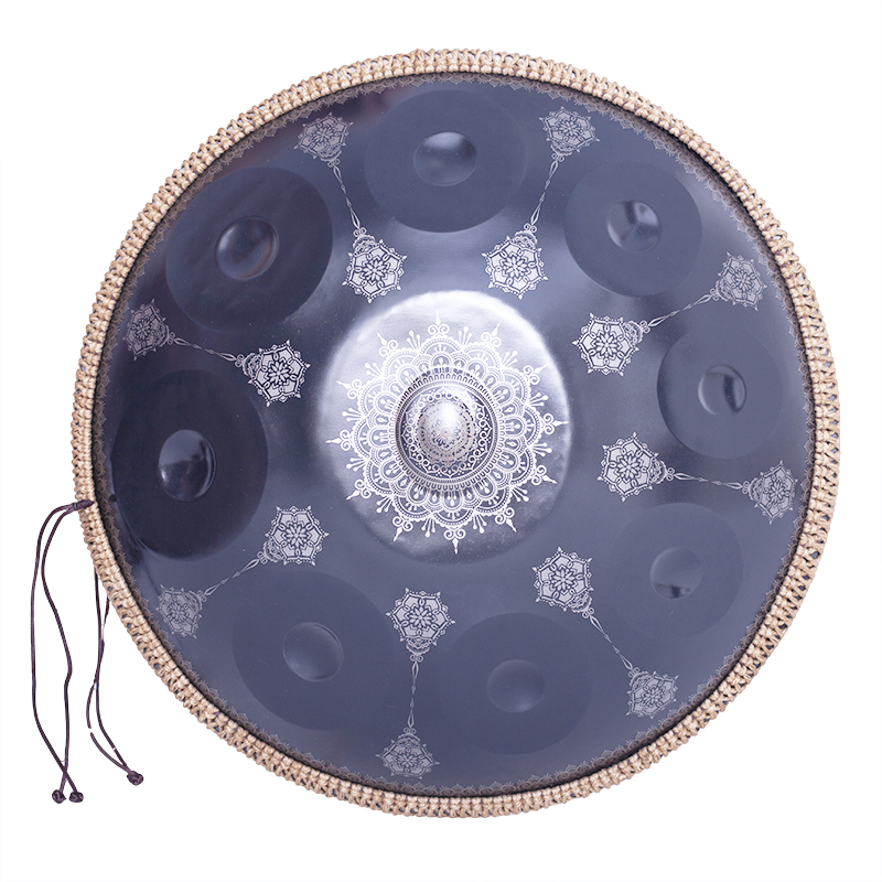 Handpan drum instrument, AS TEMAN handpan,Handpan drum in D Minor 9 Notes 22 inches Steel Hand Drum with Soft Hand Pan Bag, 2 ha
