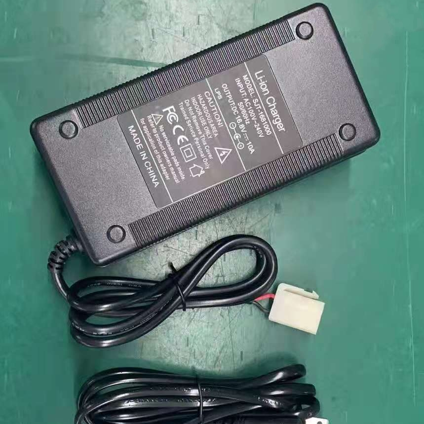 Hagors 16.8V 10A Charger For 4S 14.8V Li-ion Battery Pack Charger With Cooling fan Smart Charge Auto-Stop plastic Case