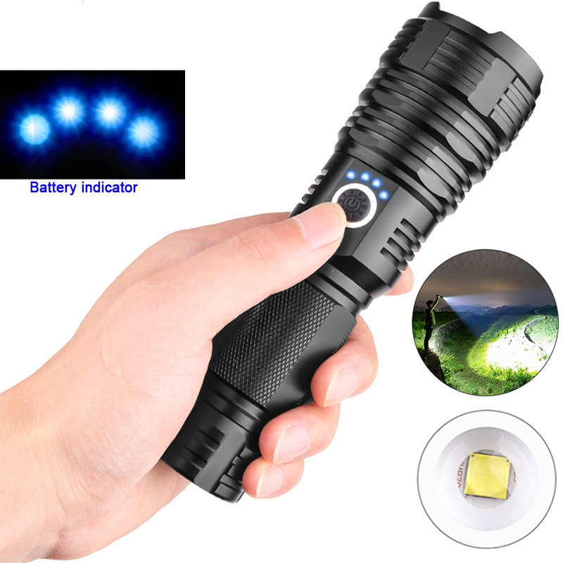 Самый мощный фонарик xhp50.2, 5 режимов, светодиодный фонарик с зумом и usb, аккумулятор xhp50 18650 или 26650 для лучшего кемпинга и активного отдыха