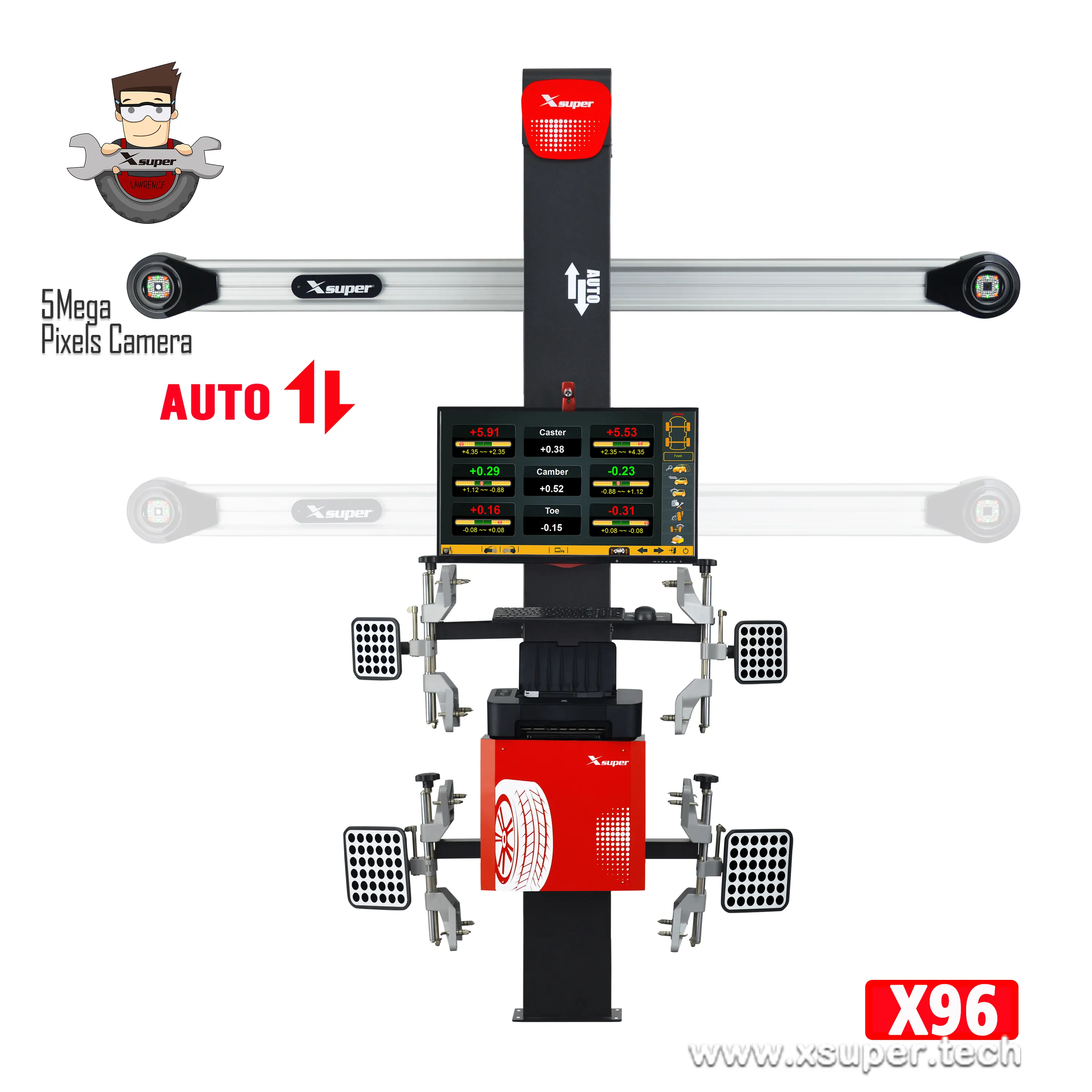 Hot sale and competitive workshop equipment of car 3d wheel alignment with 5.0M Cameras