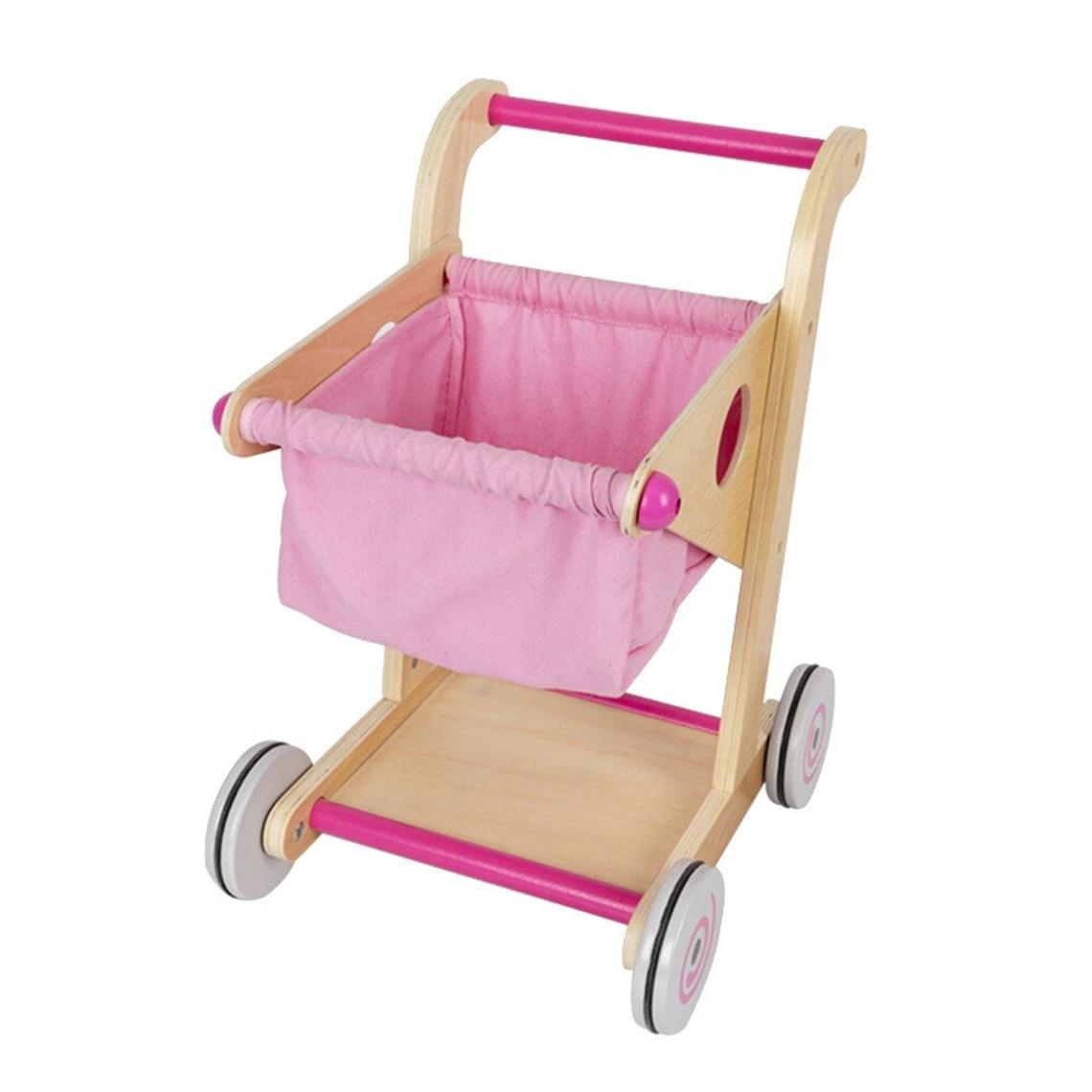 New Design Baby Walker Montessori Wooden Educational Toys Learning Push Walker Strollers Mini Shopping Cart
