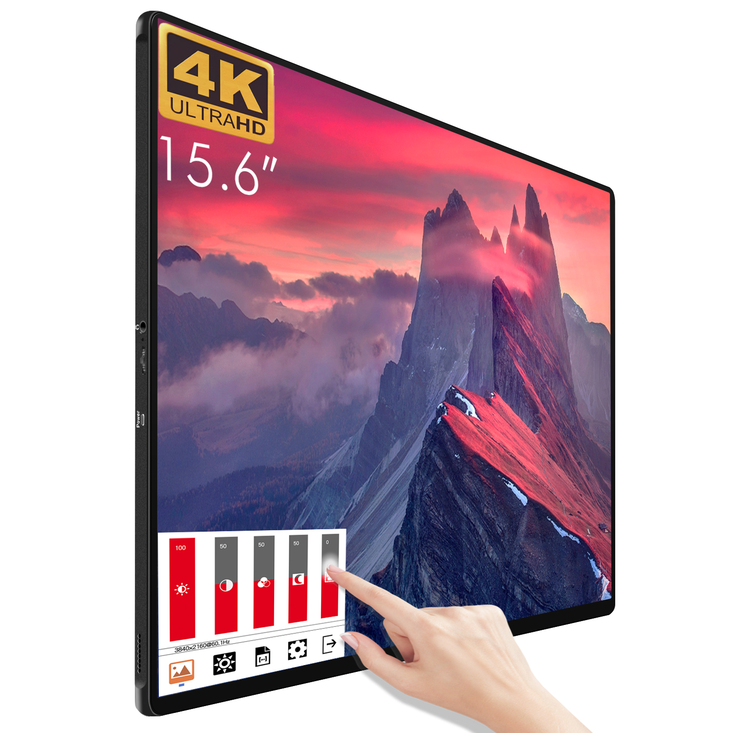 Sibolan Новое поступление u & ltra широкий сенсорный экран портативный монитор usb type c ps4 4k 156 дюймов с сенсорным меню osd для ноутбука ps5 ps4
