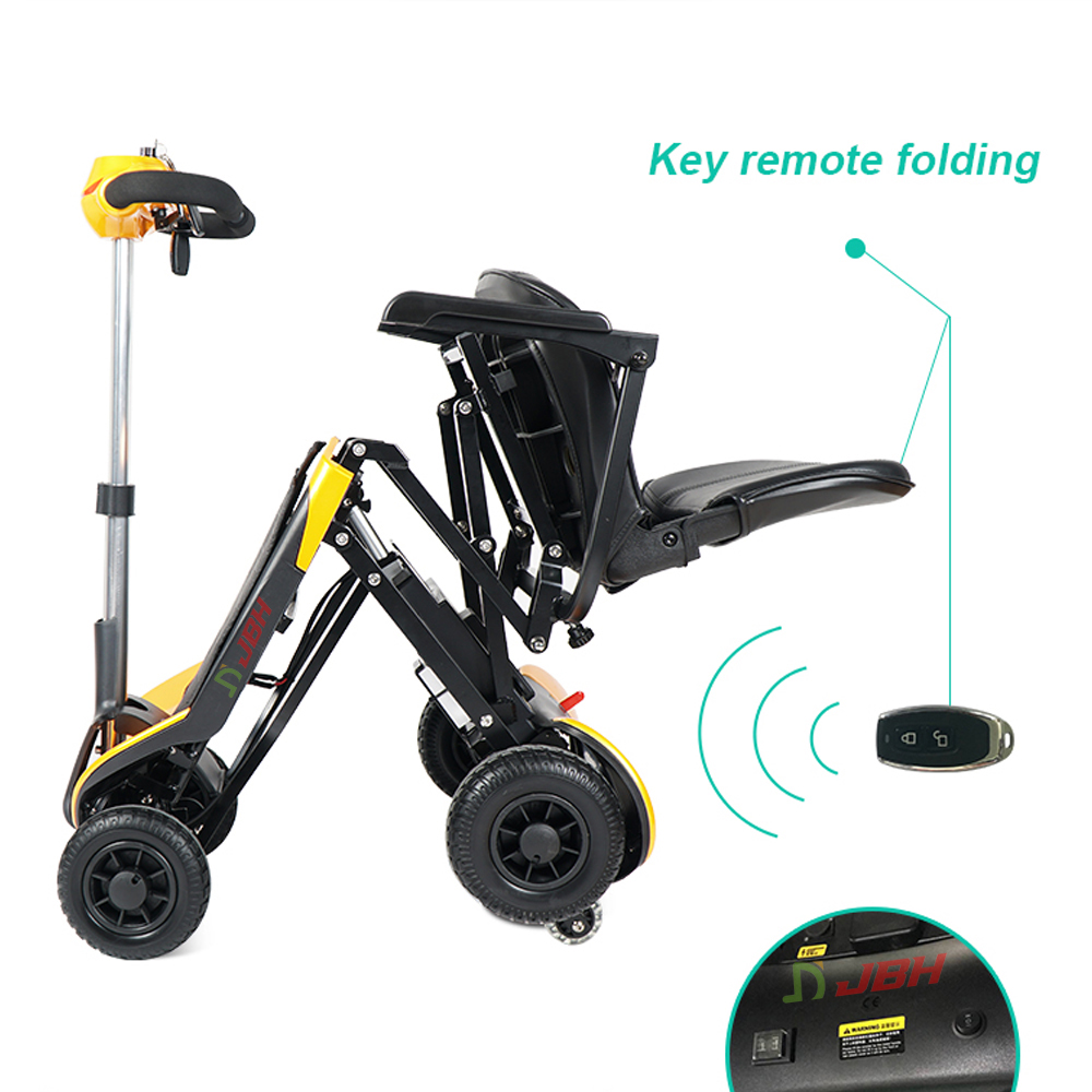 Cheapest Four Wheel Electric Foldable Mobility Scooter Design for Disabled and Elderly People Electronic CE Unisex 7 Inch 20km