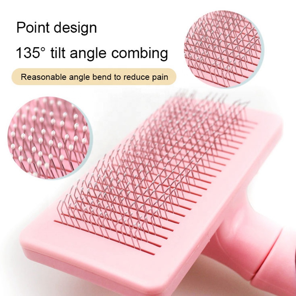 Pet Dog Hair Removal Needle Combs Fur Cleaning Brush Grooming Combs Tool Non-slip Pets Supplies