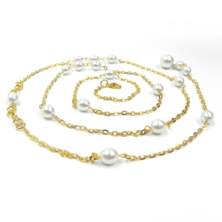 sexy pearl link waist chain for women