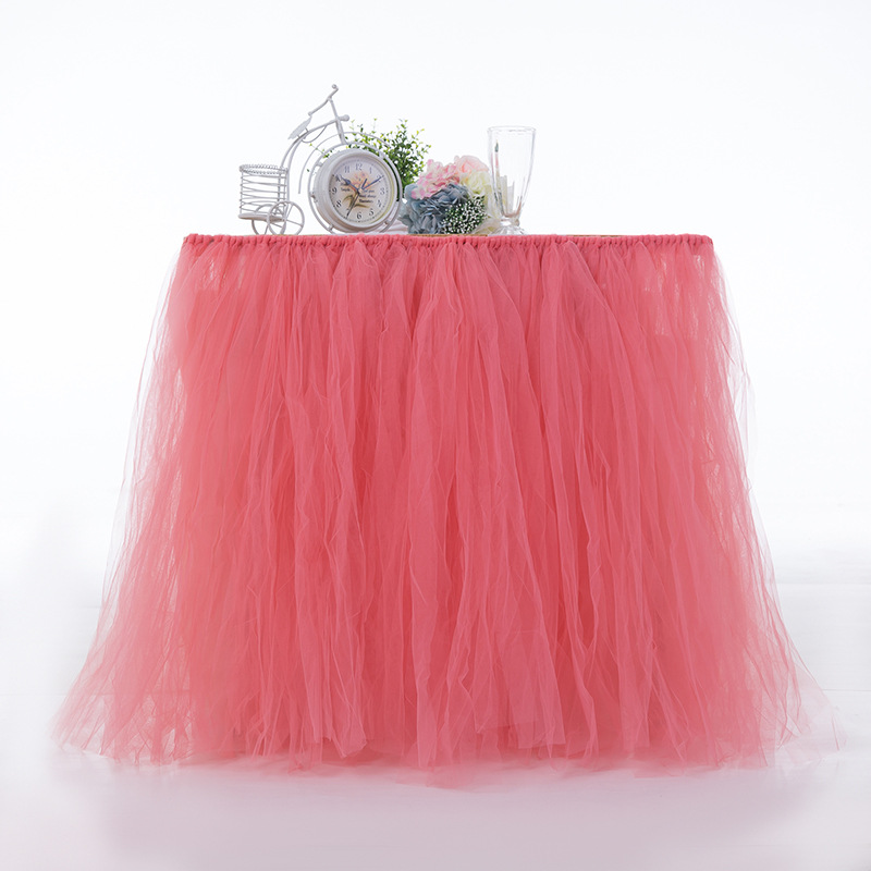 Tulle Tutu Table Tutu Tulle Twines for Wedding Decoration, детская Праздничная юбка для свадебного стола, домашний текстиль Z368