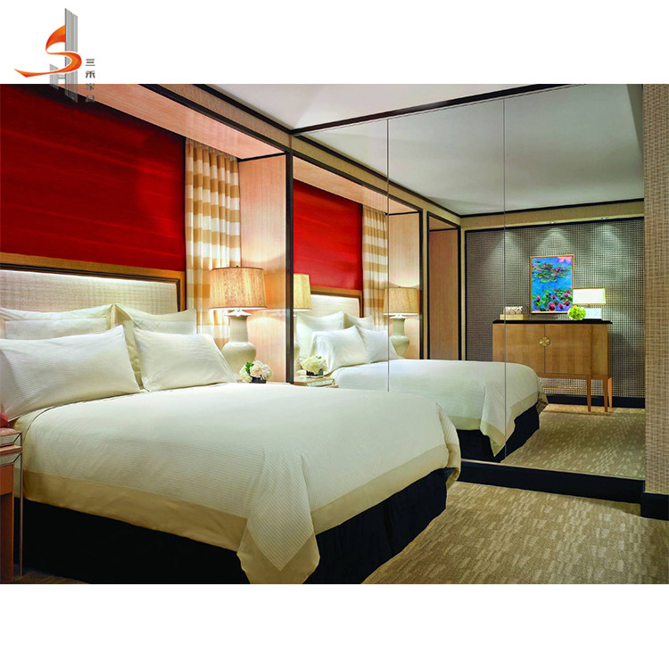 Custom factory price accessories fireproof board hotel vip room bedroom furniture