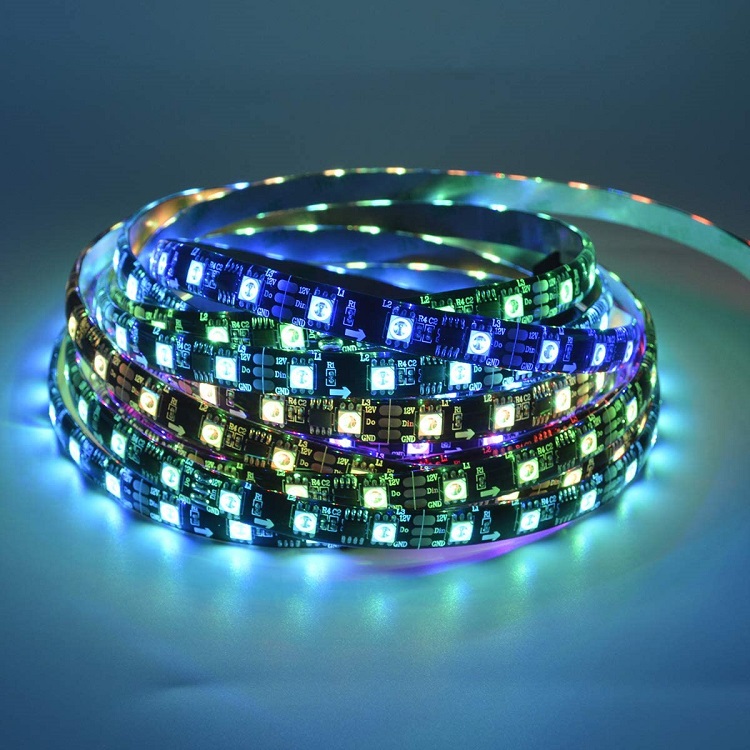 Amazon Smart Address 3M Aura Colour Holiday Room Outdoor Waterproof 5050 Rgb Ws2812B Rope Led Lights Strips For Decoration