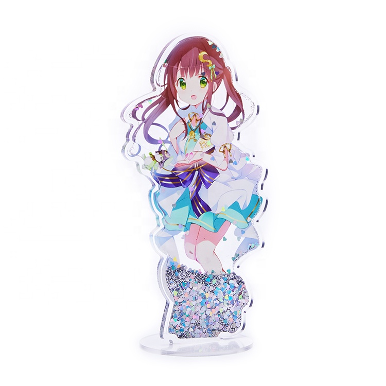 Acrylic Humanoid Standing Brand Custom Keychain Chain Desktop Hanging Decoration Custom Anime Cartoon Gift