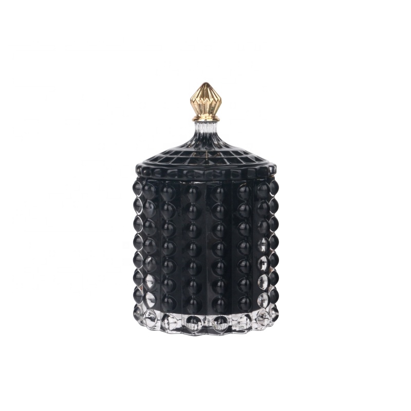 New Design Empty Glass Jars With Lids For Candles Jar Glass Luxury Custom Candle Container