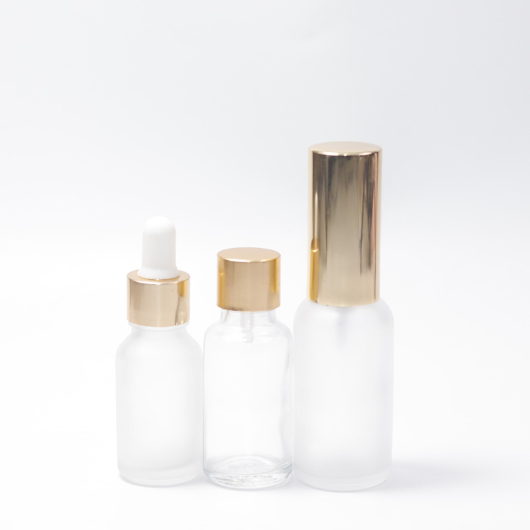 In stock wholesale custom logo pastel color pink blue purple skin care serum bottle 30ml glass dropper bottle