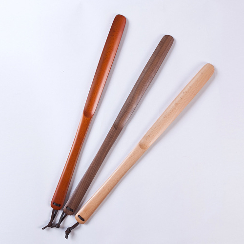 Muso Wood Long-Handled Wooden Shoe Horn Walnut Wood Shoehorn for for Men, Women, Kids, Seniors, Pregnancy