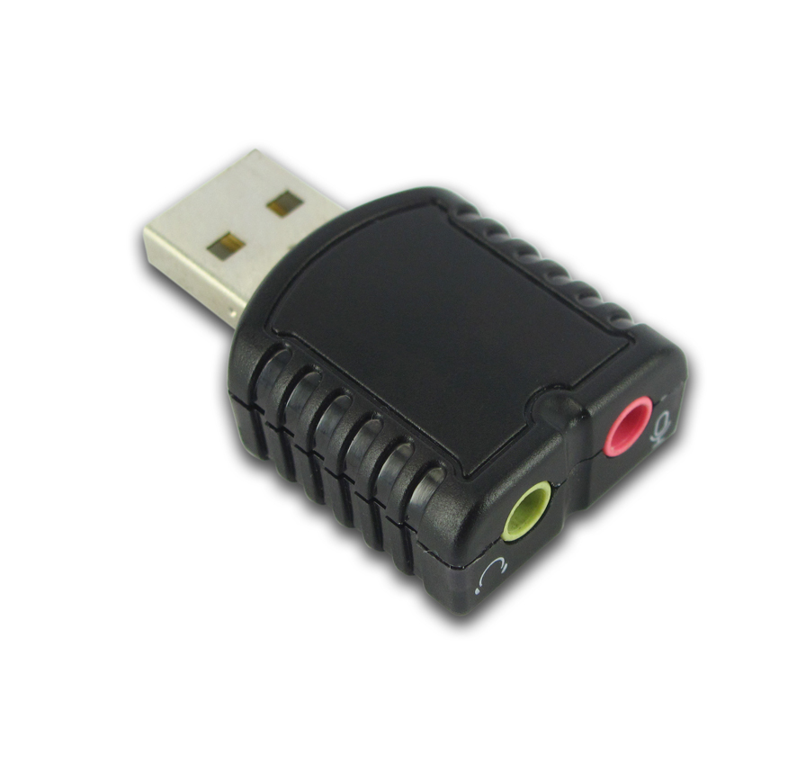 96/24 крошечный USB стерео звук адаптер для Windows, Mac OS, Linux дополнительный источник звука с 3,5 мм аудио разъем для подключения микрофона C-Media чипсет