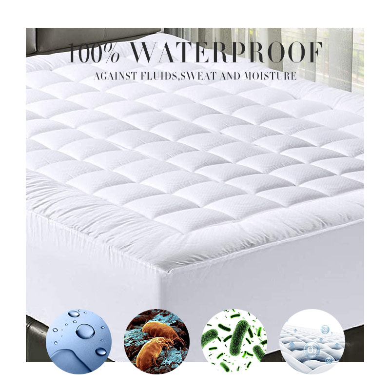 Wholesale jacquard matress cover waterproof mattress protector washable