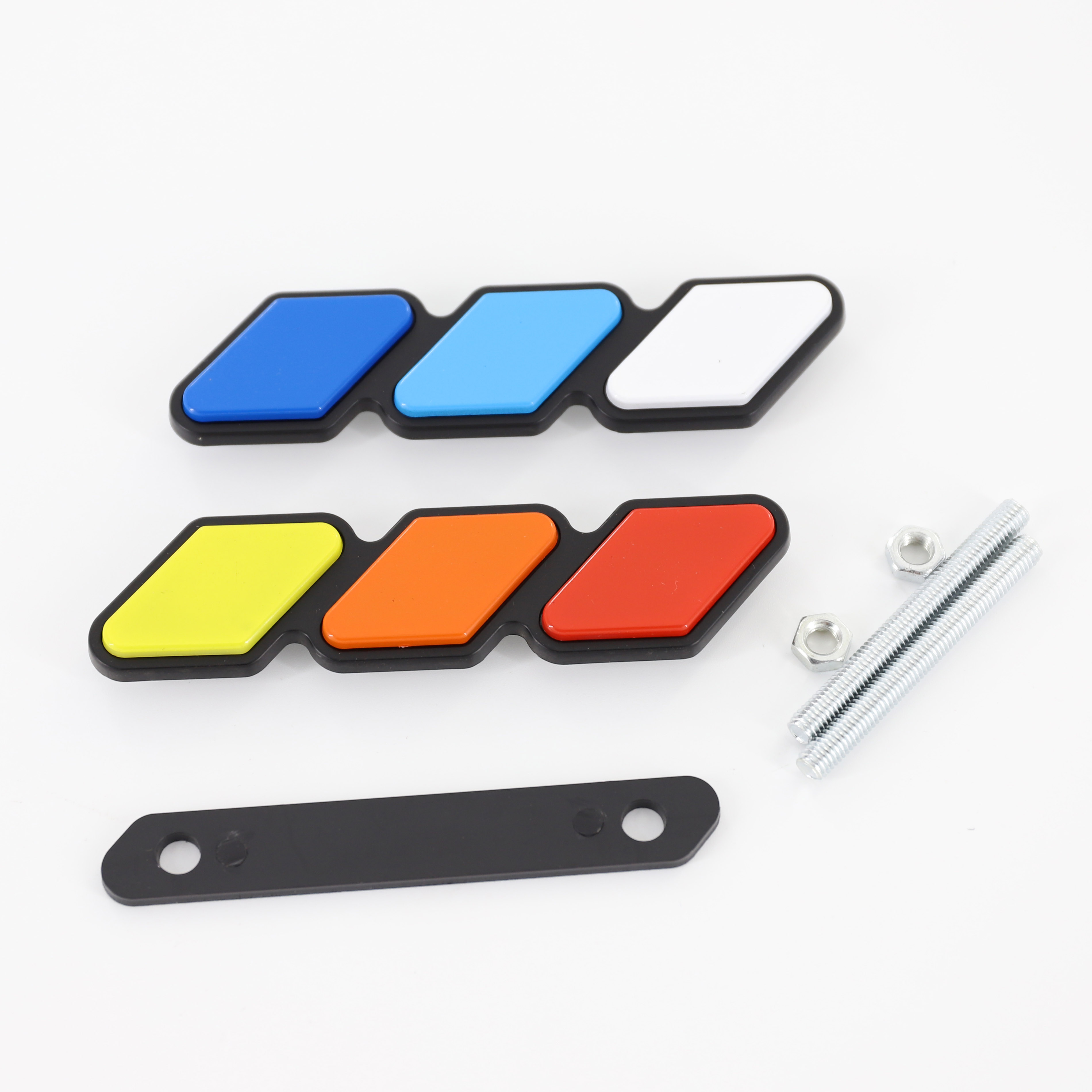 ABS Car Body Decoration Decal With Three Colors Car Grill Emblem Badge Sticker