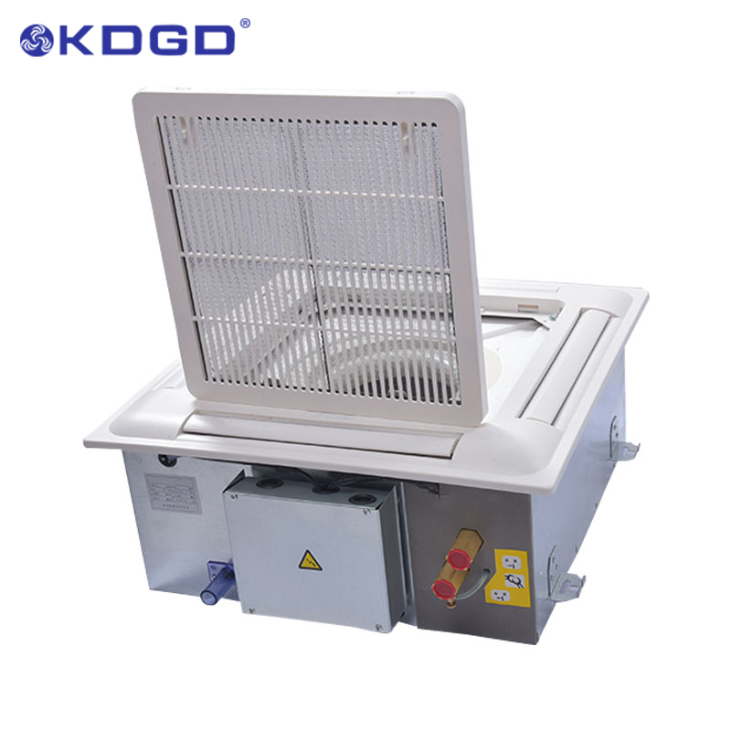 9000btu ceiling concealed chilled water fcu hvac systems 4way 2-way cassette fan coil unit