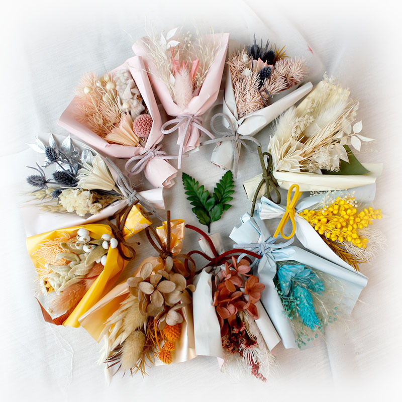 Hot sale style customized bouquet rabbit tailed grass Natural Mini dried flower bouquet for decor arrangement