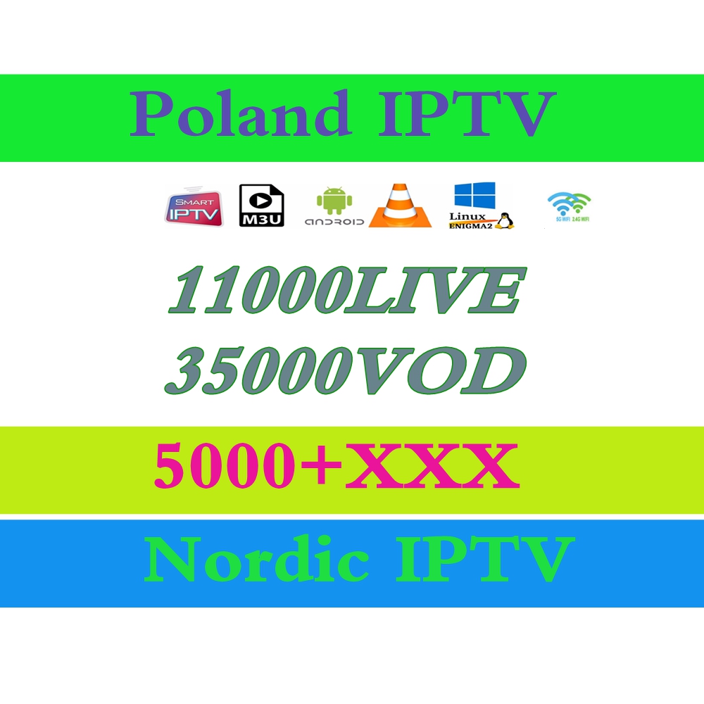 5000 + взрослых XXX 11K + Live 37000 + vod Польша Nordic греческий Великобритании спортивные Чешский Голландский iptv подписка на iptv для реселлеров панель
