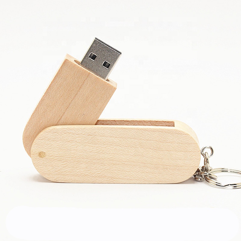 Высококачественный поворотный деревянный usb флэш-накопитель