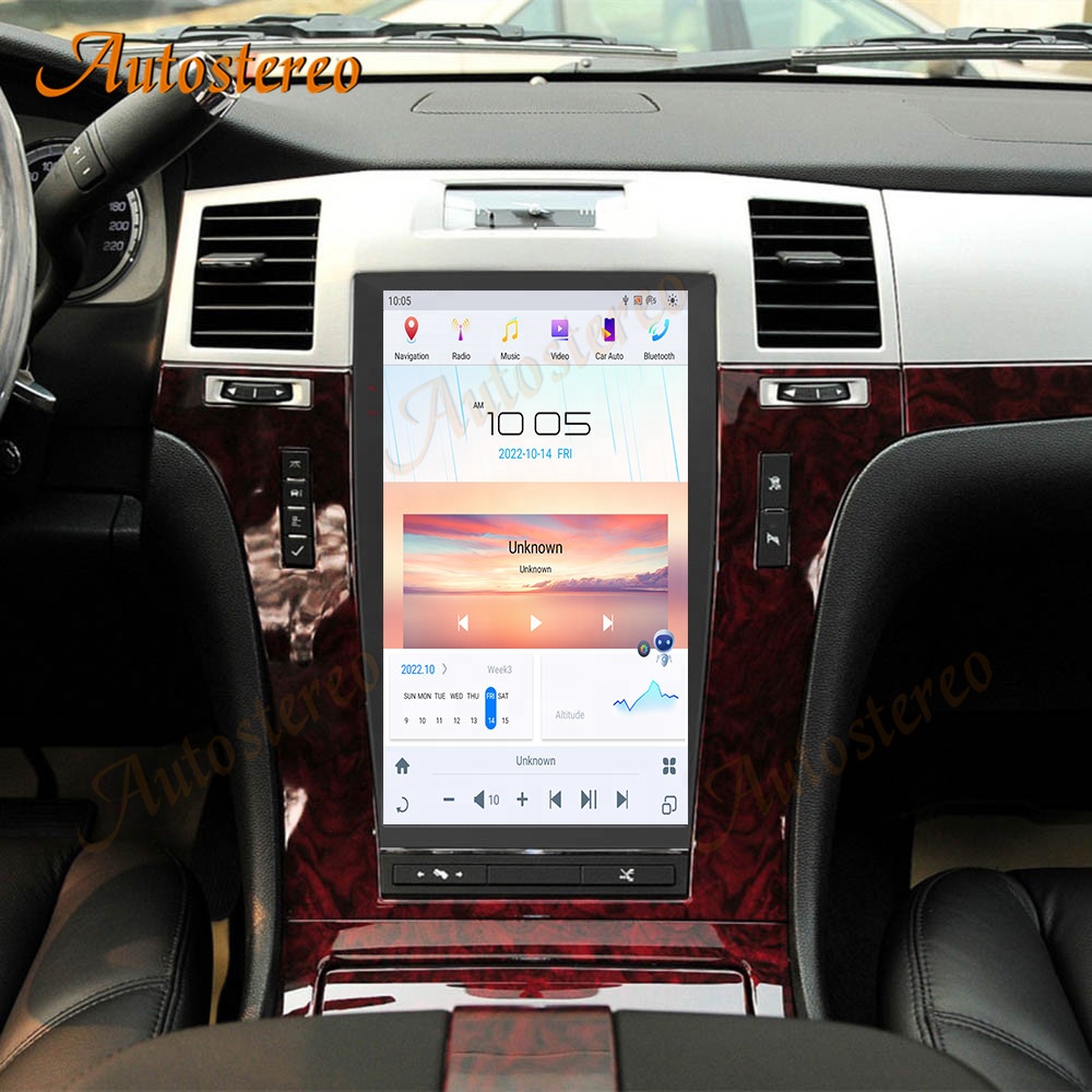 Qualcomm 665 Android 11 Tesla радио Автомобильный GPS навигатор мультимедийный плеер для Cadillac Escalade 2007-2014 Авто Стерео головное устройство