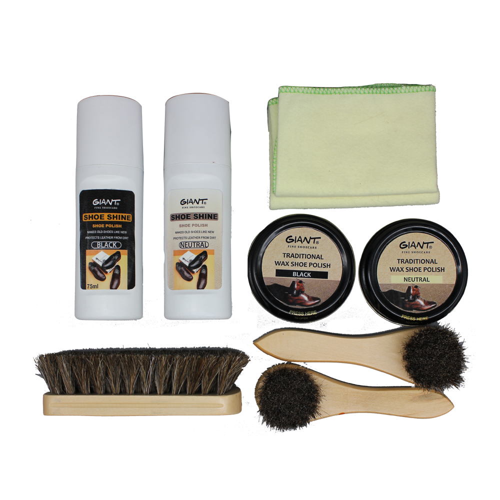 Leather Care Set Shoeshine Kit Care Guys Multi-functional Shoe Care Kit Shoe Clean and Polish Leather shoe cream Set