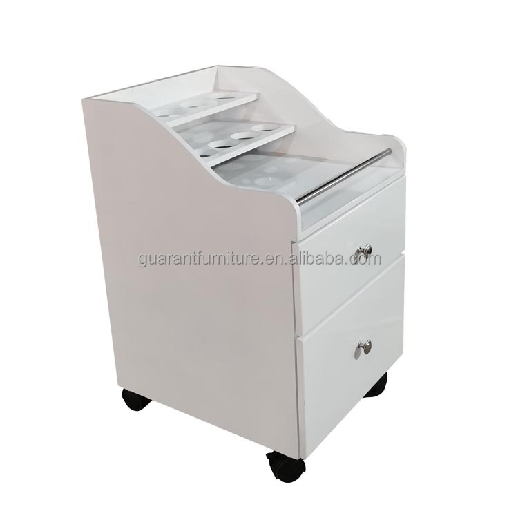 nail salon trolley white nail salon trolley cart with tools holder and drawer
