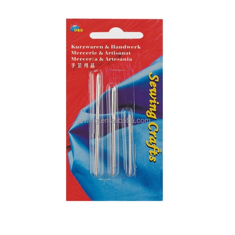 D&D Nickel-Free Assorted Hand Sewing Needles Set Plastic Steel and Stainless Steel for Wool Yarns Simple Style for Knitting