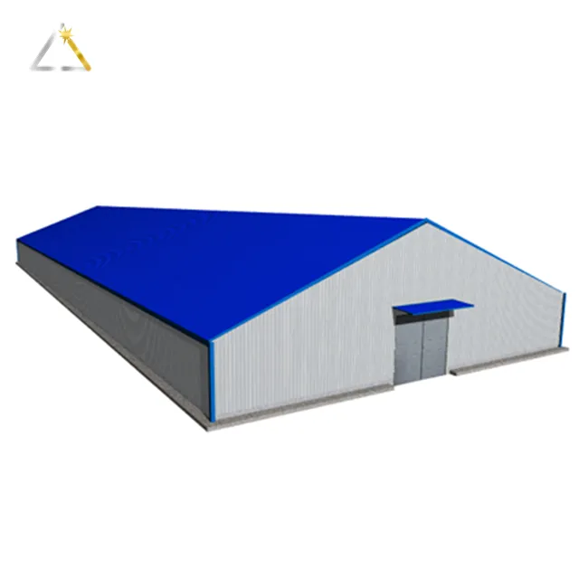 Economical Poultry Farm Prefabricated Industrial Chicken House Steel Farming Metal Structure Shed