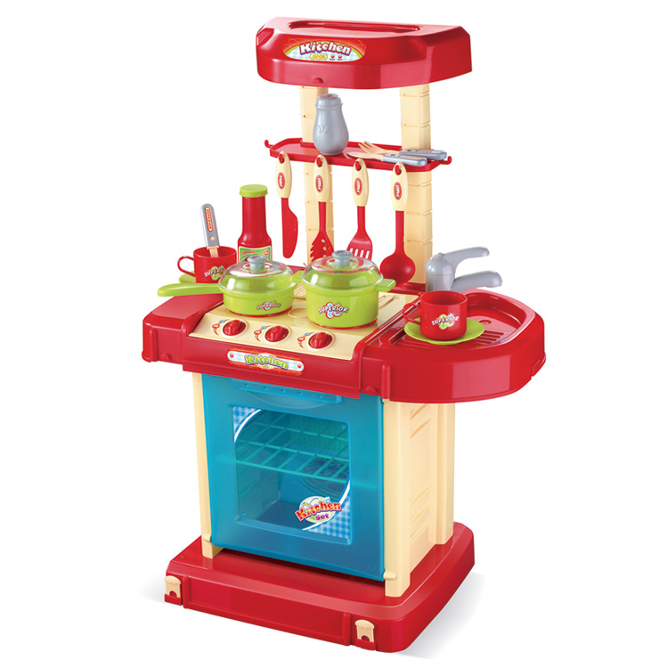 Cocina De Juguetes Children Pretend Play Cooking Table Toys Miniature Plastic Girls Toys Kitchen Set