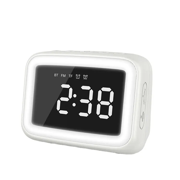 Led Speakers New Alarm Clock FM Radio LED Display Mini BT5.0 Wireless Speaker