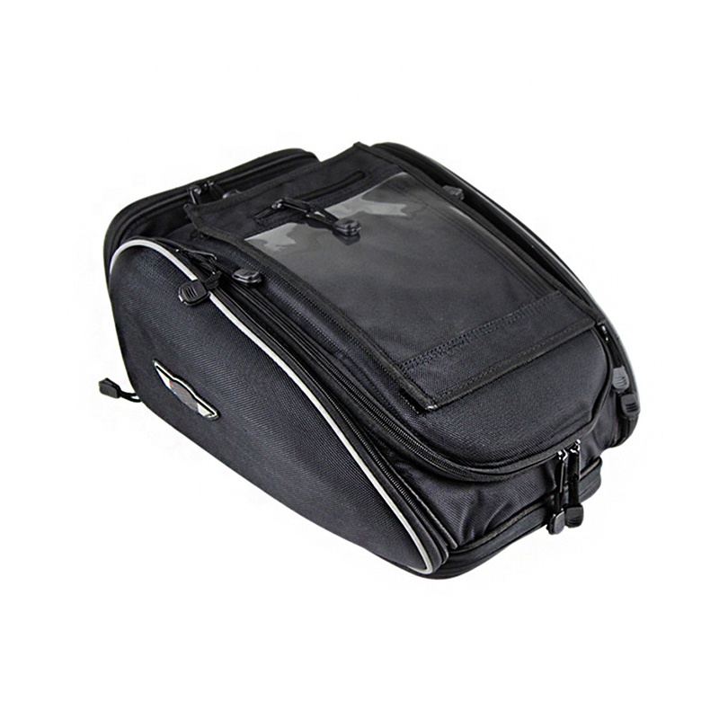 Expanding Motorbike Saddle Bags Motorcycle Pannier Tank Bag