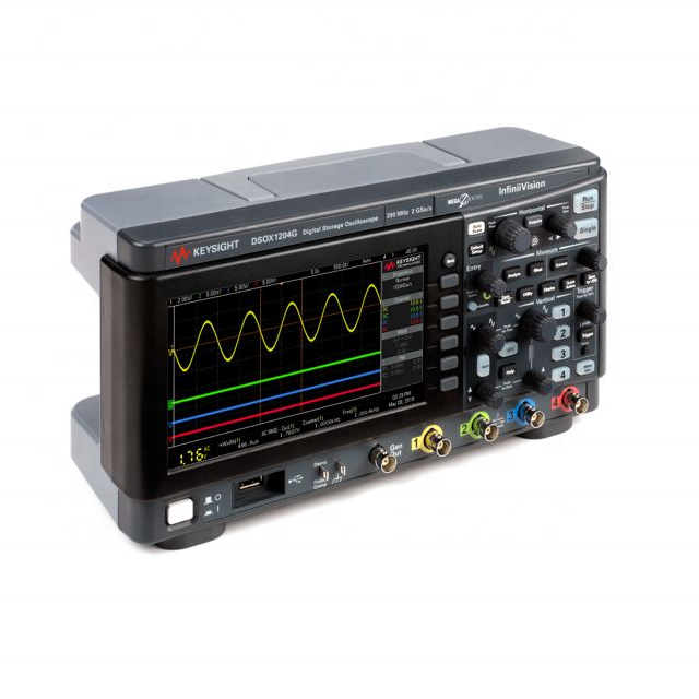 DSOX1204G осциллограф: 70/100/200 МГц, 4 Аналоговые каналы, со встроенным генератор сигналов