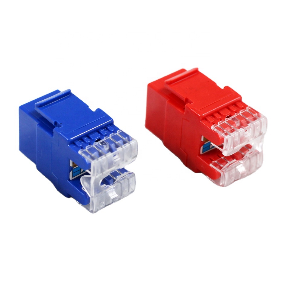 Cat6 UTP RJ45 Ethernet 180 градусов Keystone Jack с затвором