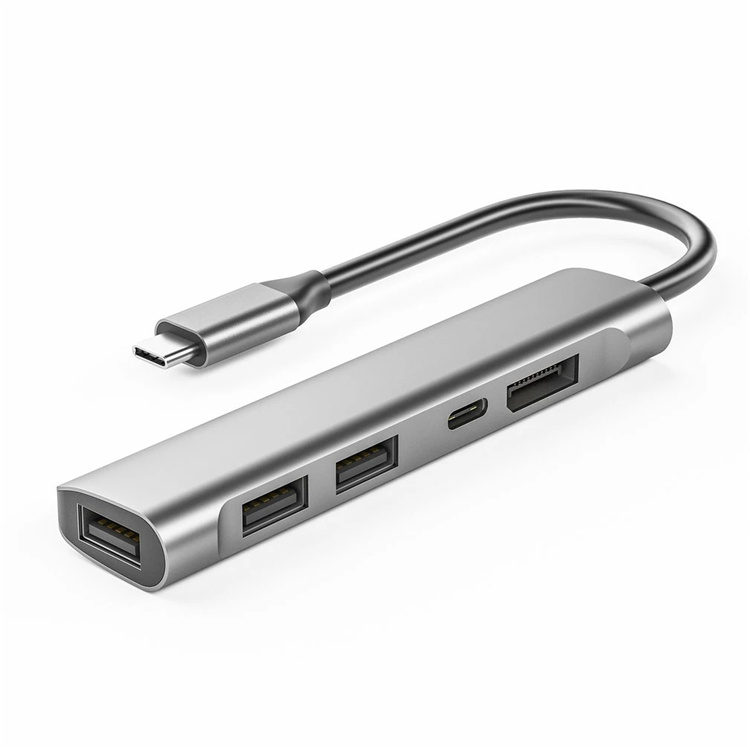 5 в 1 4K60Hz большой DP DisplayPort Type-c портативная док-станция