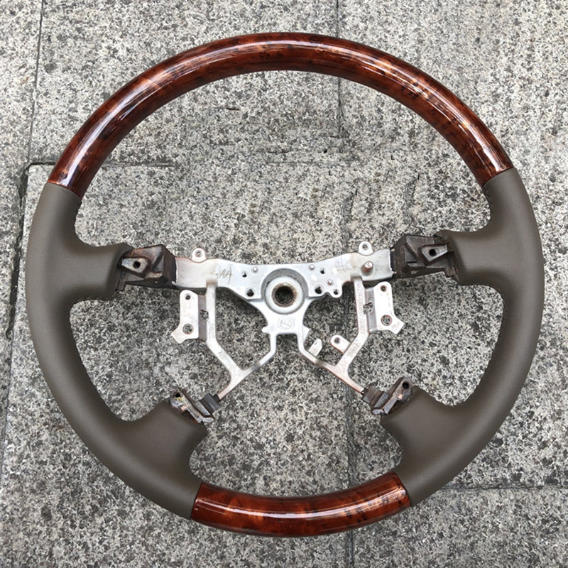 Руль с деревянной текстурой для Toyota Land Cruiser Prado 120 150 FJ120 FJ 150 2003-2018, аксессуары, автомобильная ручка, деревянный стиль