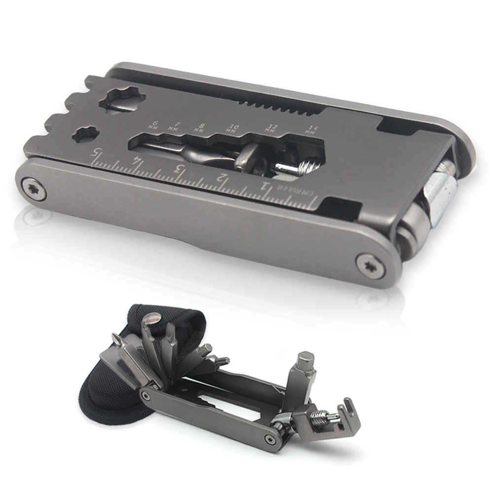 mini repair pocket folding tool bicycle portable steel multifunction bicycle tool