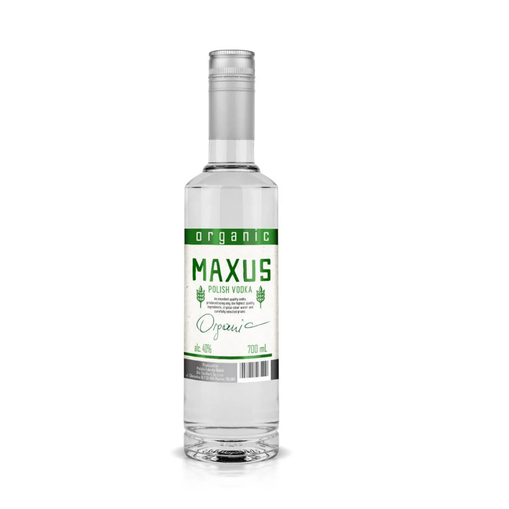 Organic Maxus vodka 700ml high quality polish vodka bottle custom glass bottles packaged alcohol spirit supplier