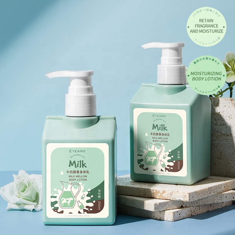 Milk Body Lotion Soothing Moisturize Soft Skin Contains Rich Milk Protein & Squalane for Dry Skin Improve Rough Skin Care Lotion