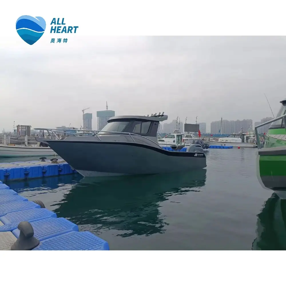 2023 Hot Sale Fishpro 21ft/6.25m Aluminum Cuddy Cabin Boat Plate Sport Speed Fishing Boats For Sale