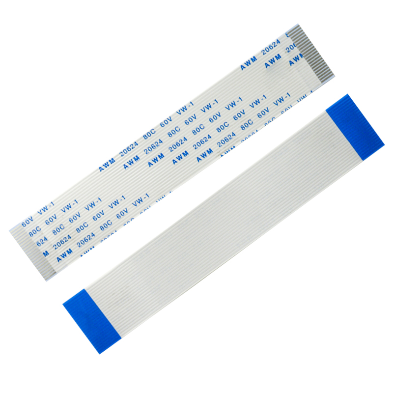 FPC FFC LCD Flat flexible Cable PCB wire connector 6/8/10/12/16/20/28/30/32/36 PIN 0.8mm AWM 20624