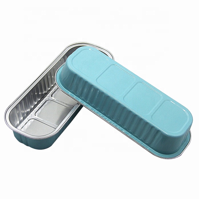 Micowavable 200ml одноразовые цвет контейнер из алюминиевой фольги для выпечки торта лотки