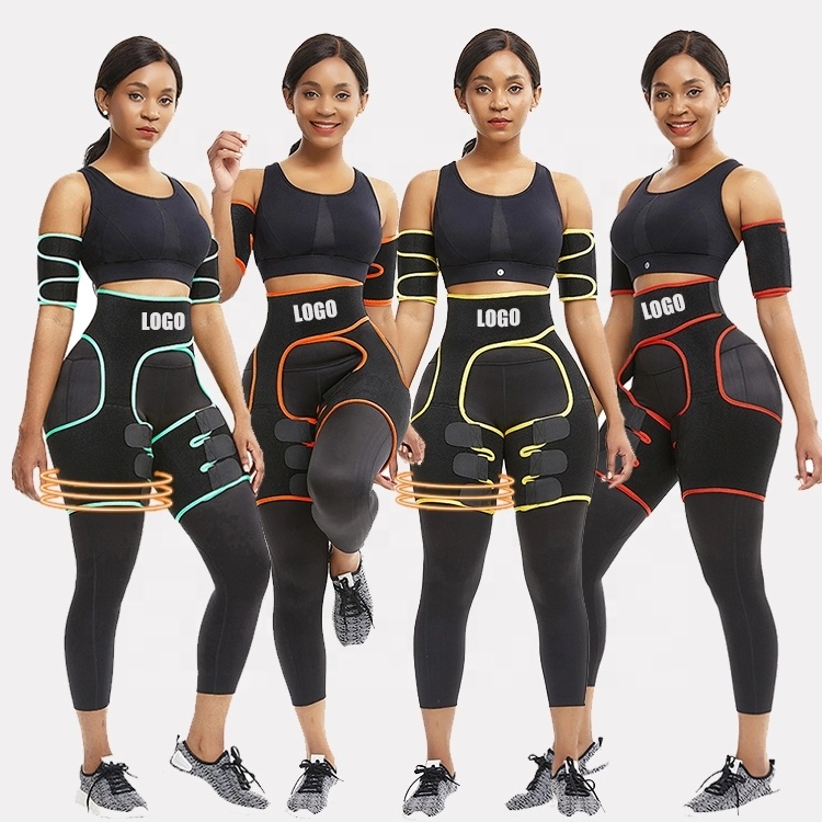 2021 Private Label Waist Trainer Thigh Leg Shaper High Waist Body High Compression Shapewear Tummy Thigh Shapers For Women