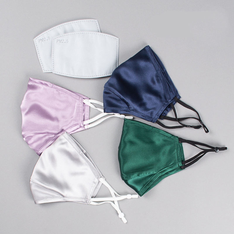 19 мм puresilk facemask пылезащитный чехол для лица, дышащая Защитная банка для лица с фильтром, маска для рта, Солнцезащитная Шелковая Маска