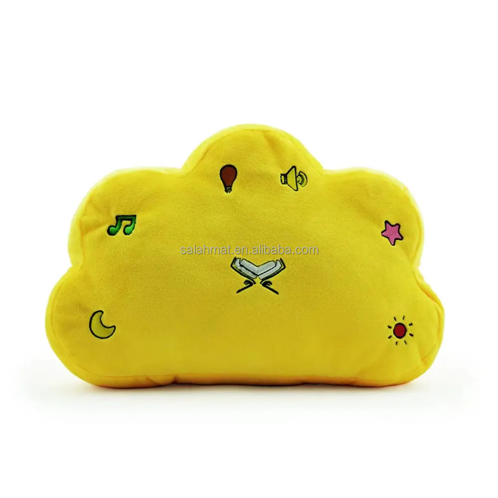 Manufacturer wholesale Saudi Arabia Muslim digital learning 8 english duas cute and soft star pillow quran player for kids