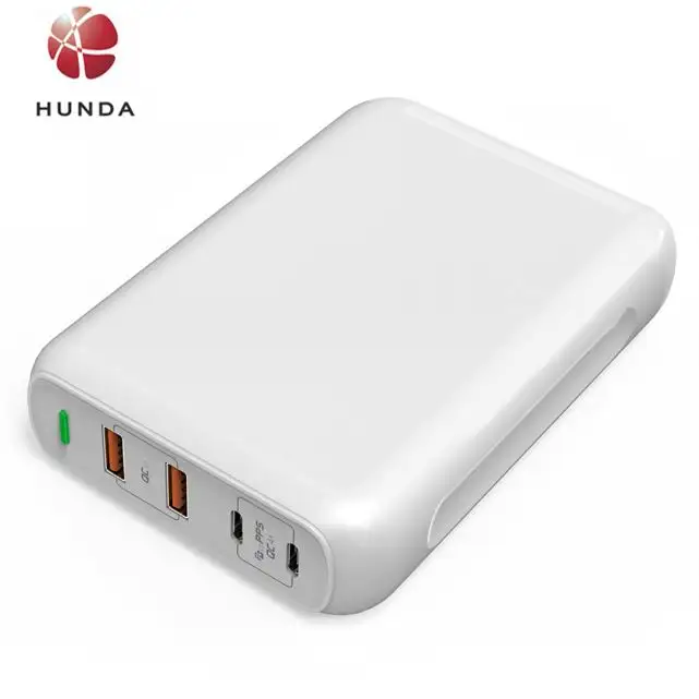Portable Travel QC3.0 multiport fast charger portable mobile phone chargers With Charger Stand